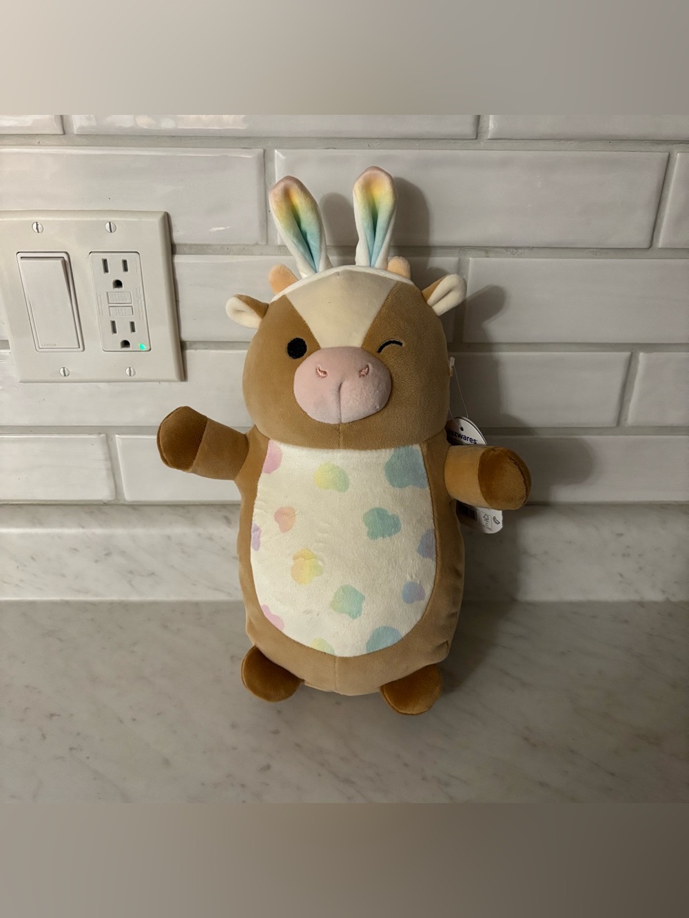 Griella the Cow Squishmallow HugMees